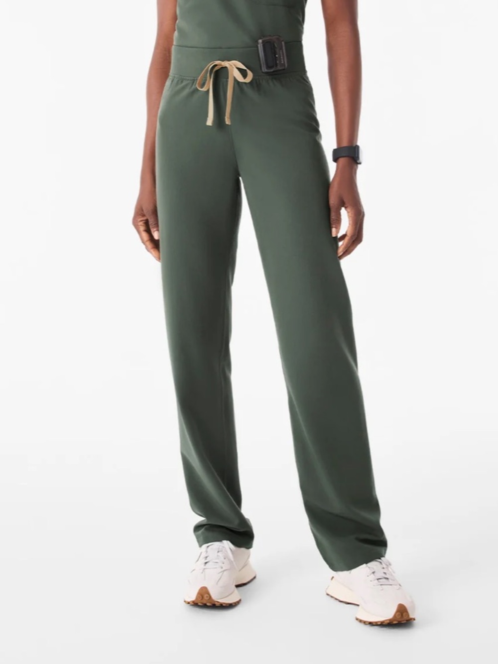 Figs Livingston High-Rise Straight-Leg Scrub Pants